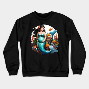 Expecting Mother Mermaid Crewneck Sweatshirt